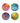 6" PAINT SPLATTER INFLATABLE BALL
